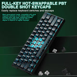 Aula WIN60 HE - Teclado mecánico 60% para juegos con cable, interru...