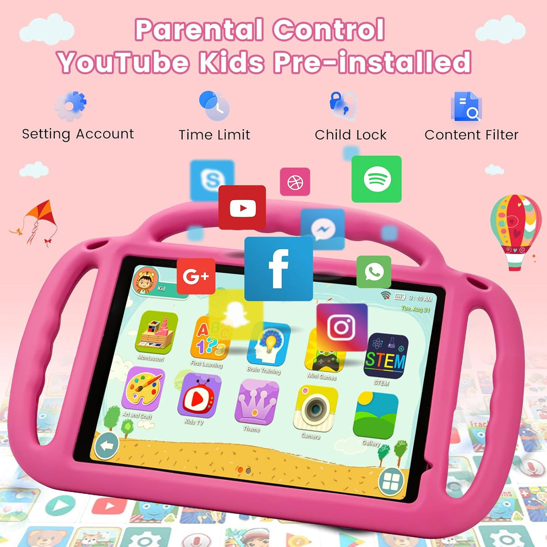 Tablet para niños Henadigi, tablet Android 15, 12 GB RAM 64 GB ROM...