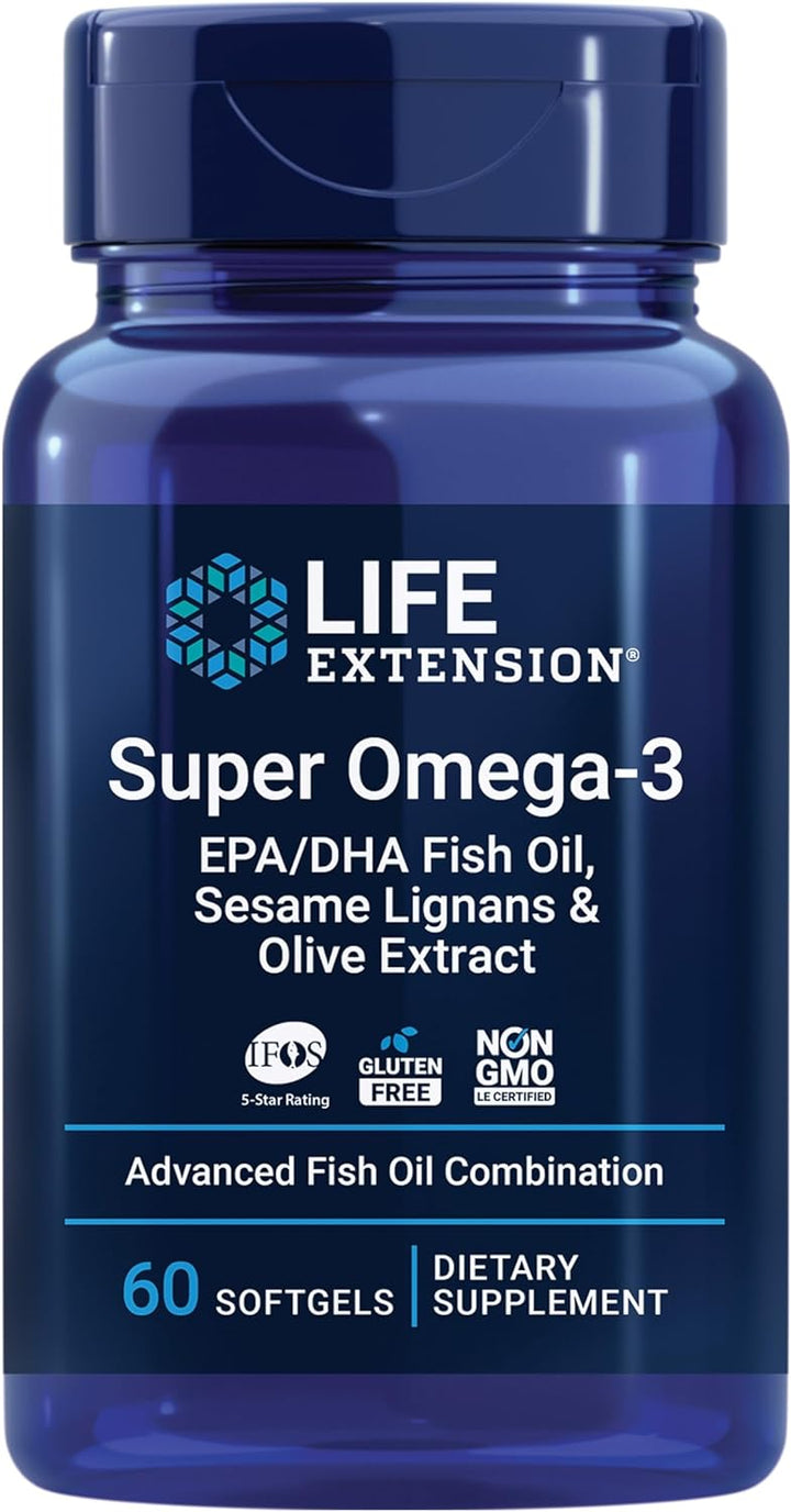 Life Extension Aceite de pescado Super Omega-3 EPA\/DHA, lignanos d...