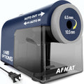 AFMAT Sacapuntas eléctrico PSC5, sacapuntas totalmente automático para lápices No.2/Jumbo/de colores de 6.5 a 0.4 in, entrada y salida automática, 5 modos de nitidez