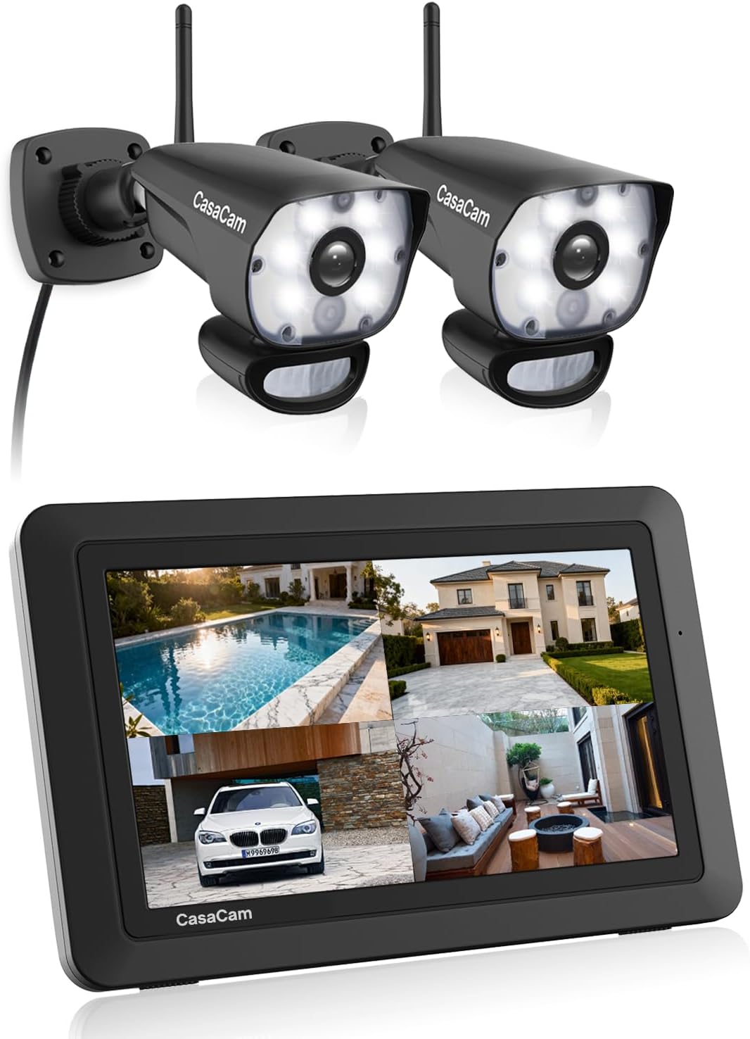 CasaCam Sistema de cámara de seguridad inalámbrica Air | Monitor de...