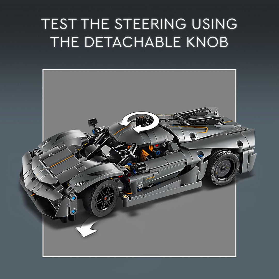 Lego Technic Koenigsegg Jesko Absolut - Hipercar gris