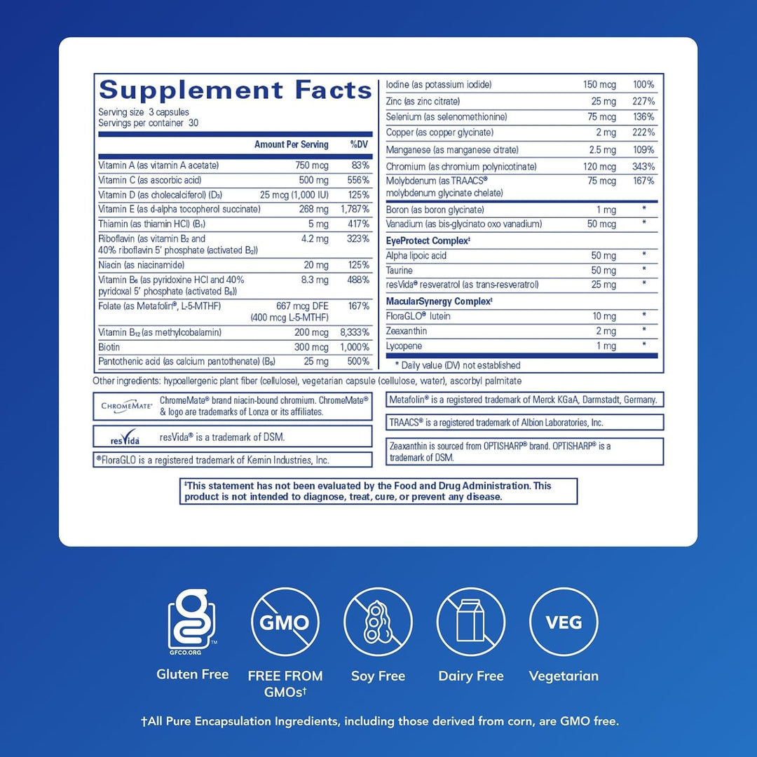 Pure Encapsulations VisionPro Nutrients | Complejo multivitamínico\...