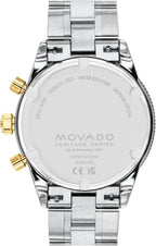 Movado Heritage Series Calendoplan S Reloj para Hombre - Movimiento Cronógrafo Suizo de Cuarzo, Pulsera de eslabones de Acero Inoxidable - Resistencia al Agua 5 ATM - Reloj de Moda Clásico y de Lujo para Él - 42 mm