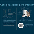 Alimentador inteligente para gatos controlado por aplicación, seguimiento de varios gatos, alimentador de reconocimiento facial AI para gatos