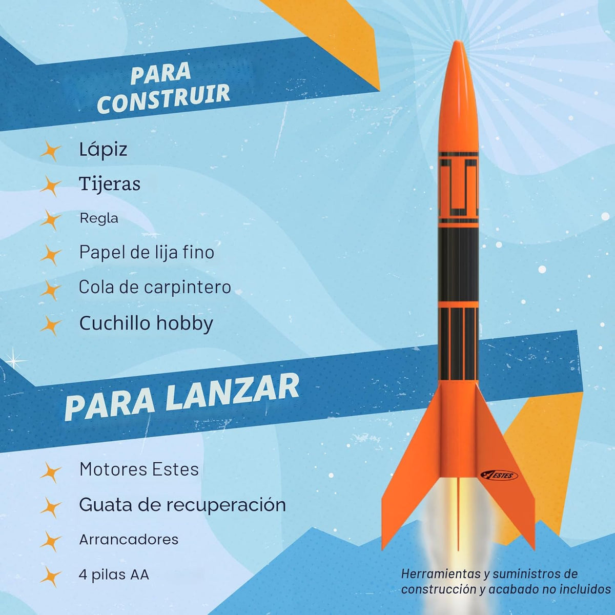 Estes Kit de construcción de cohetes Alpha III 1427, kit de modelo...