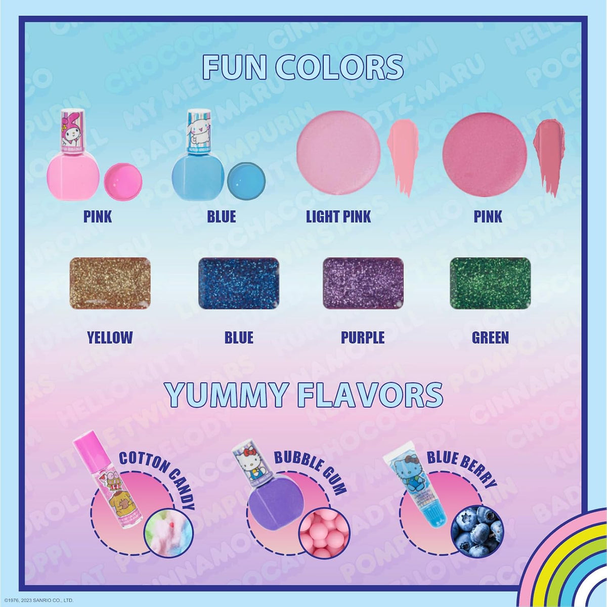 Hello Kitty - Juego de belleza con maquillaje lavable, a partir de 3 años