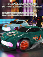 ANTSIR Auto RC 1/64 Drift, 7 luces LED coloridas 4WD RTR Regalo deportivo de carreras