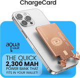 AquaVault ChargeCard - Banco de energía de emergencia ultra delgado...