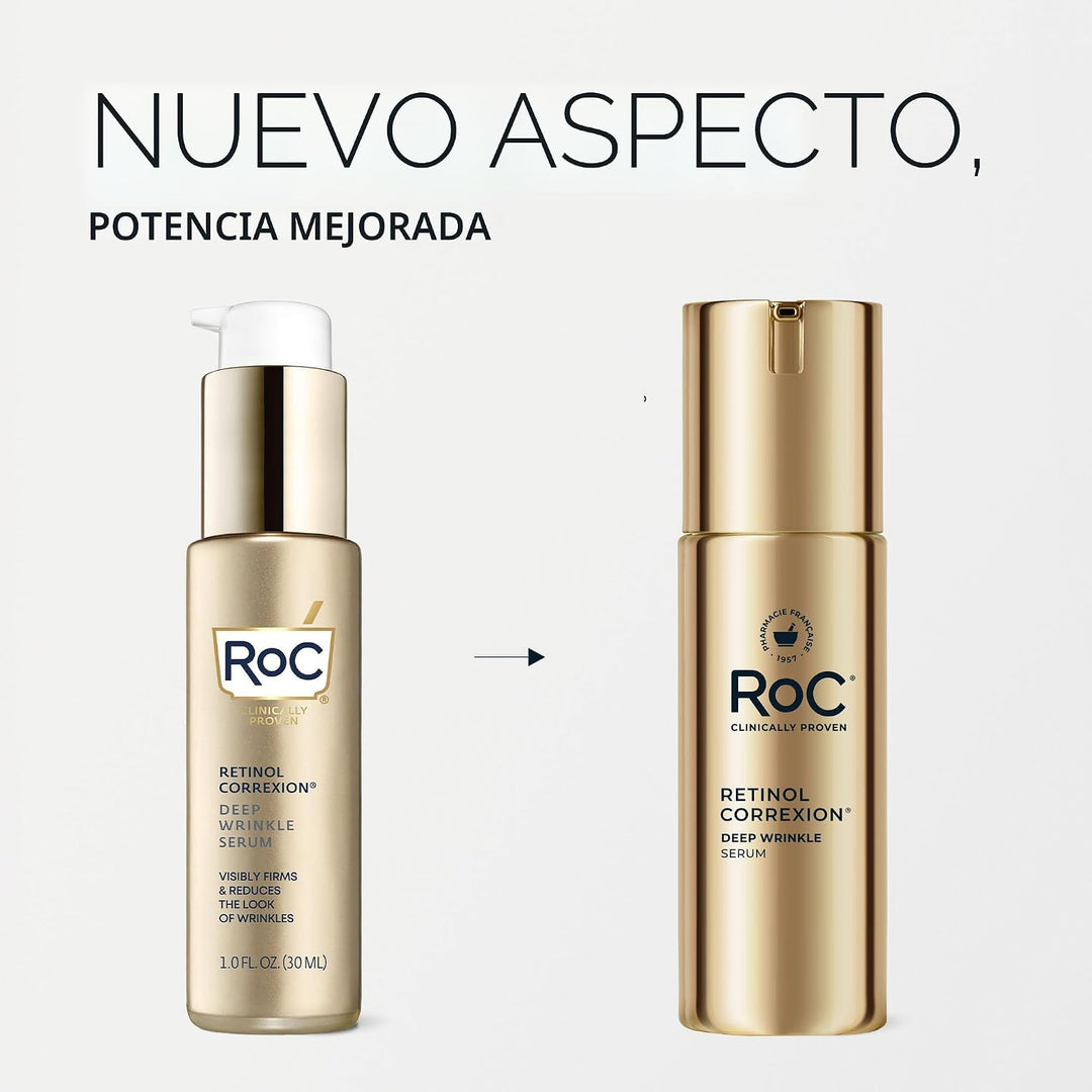 RoC Retinol Correxion Deep Wrinkle Retinol Face Serum con ácido asc...