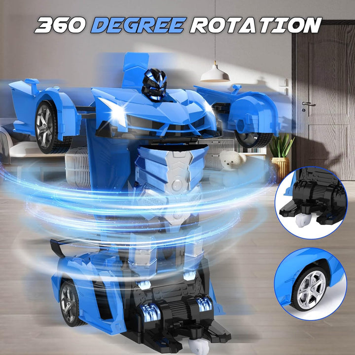 Britik Transform - Coche de juguete a control remoto para niños de...