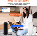 Sensor de puerta WiFi: sensor de ventana inalámbrico con alertas de aplicación, sensor de contacto inteligente Tuya para seguridad del hogar y automatización inteligente del hogar, no se requiere hub