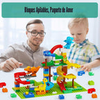 Klobroz Dinosaur Marble Run, bloques de construcción para niños pequeños de