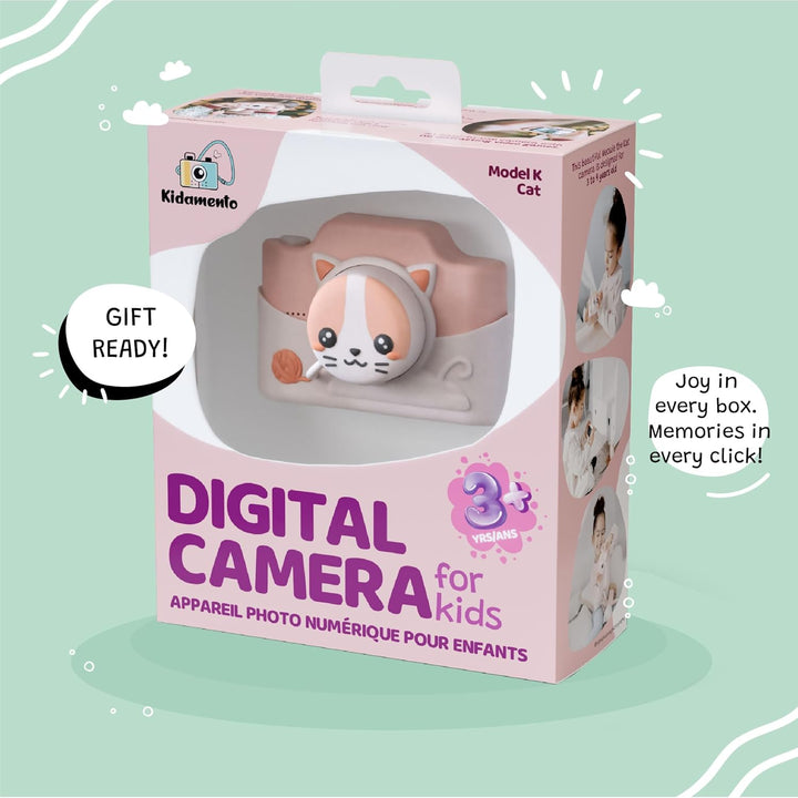 Kidamento - Cámara digital y videocámara para niños con pantalla tá...