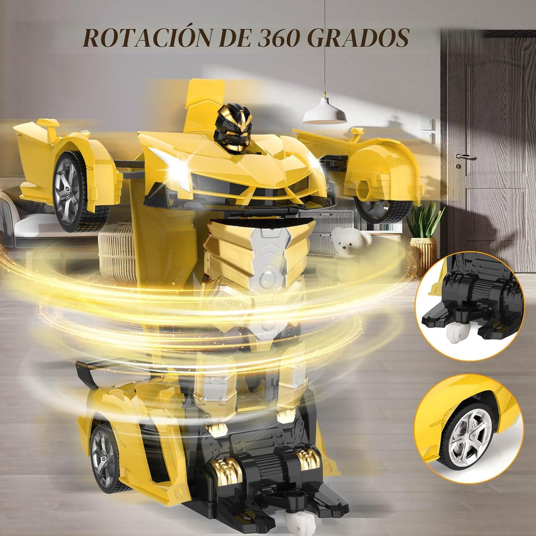 Britik Vehículo de Juguete de Control Remoto Transformable para Niñ...