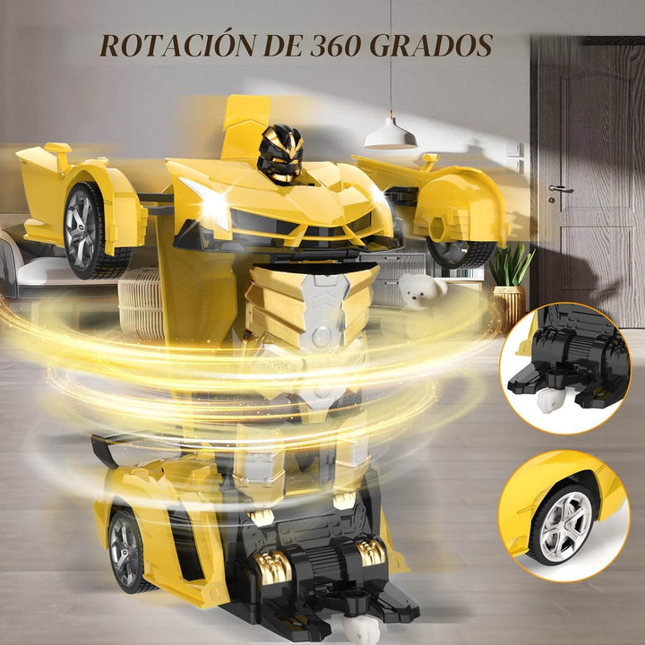 Britik Vehículo de Juguete de Control Remoto Transformable para Niñ...