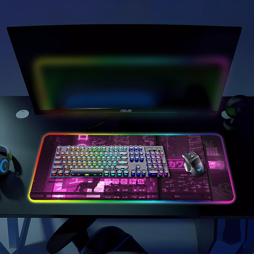 Armanza Alfombrilla de Ratón RGB para Juegos, Alfombrilla Grande co...