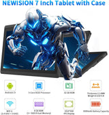 NEWISION Tablet de 7 pulgadas con funda, tabletas Android 15 de cin...