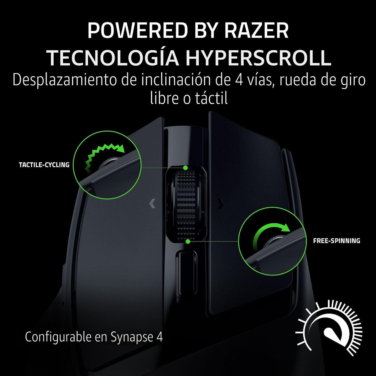 Razer Basilisk Mobile Portátil Ergonómico Ratón Inalámbrico para Ga...