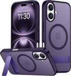 SPIDERCASE - Funda magnética para iPhone 16, soporte integrado, color
