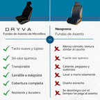 Asiento - Toalla de microfibra premium para asiento de automóvil, impermeable y resistente al sudor, ajuste universal, lavable a máquina, antideslizante, protector de asiento para automóvil, camión, SUV, camioneta (negro, paquete de 2)