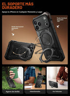 SUPCASE Paquete para iPhone 17 Pro Max UBGrip Case (negro) y cartera magnética