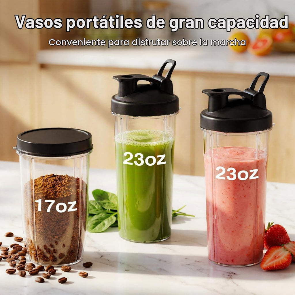 KOIOS Batidora de batido de cocina, licuadoras personales de 900 W con 3