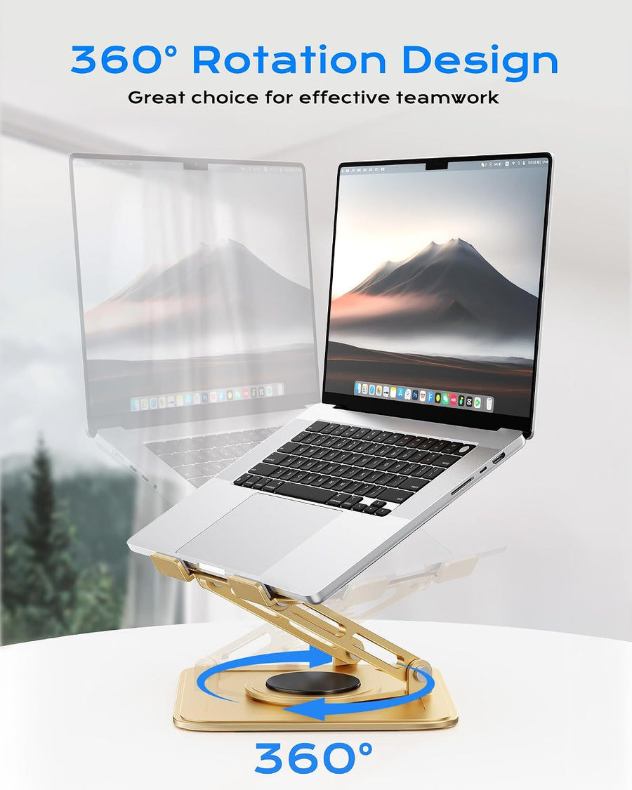 LOXP Soporte ajustable para laptop, soporte para computadora con ba...