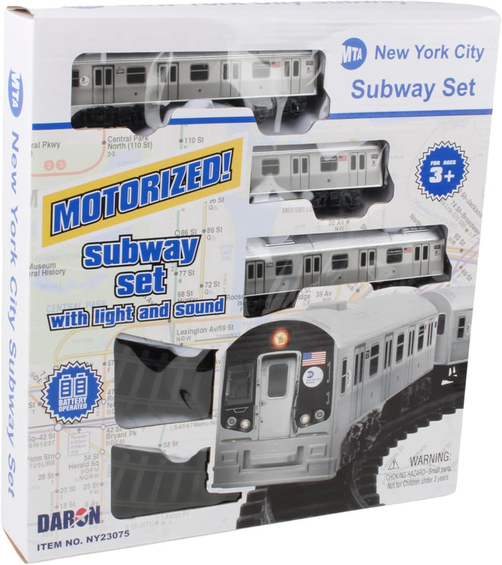 New York MTA New York City - Juego de tren con pilas 39 x