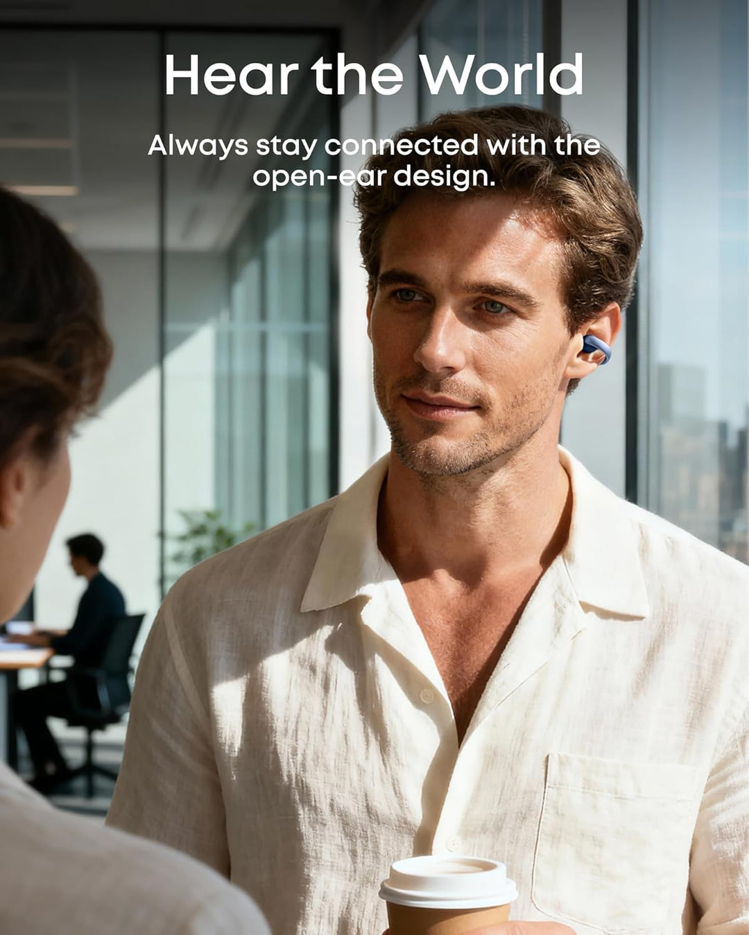 Soundcore AeroClip by Anker, auriculares de oreja abierta, auricula...
