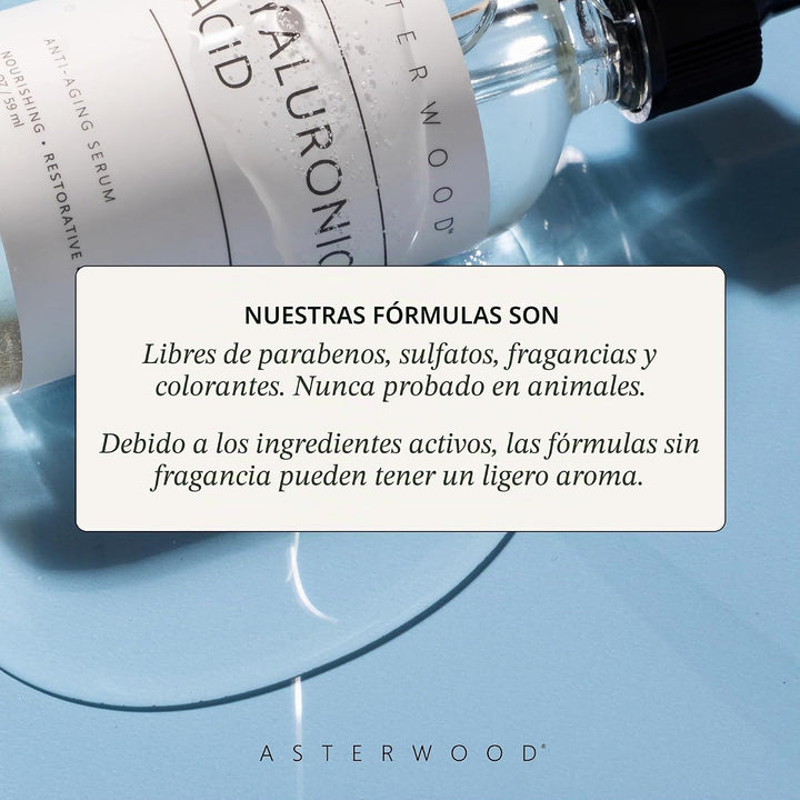 Asterwood Suero de Ácido Hialurónico para el Rostro - Reafirmante,...