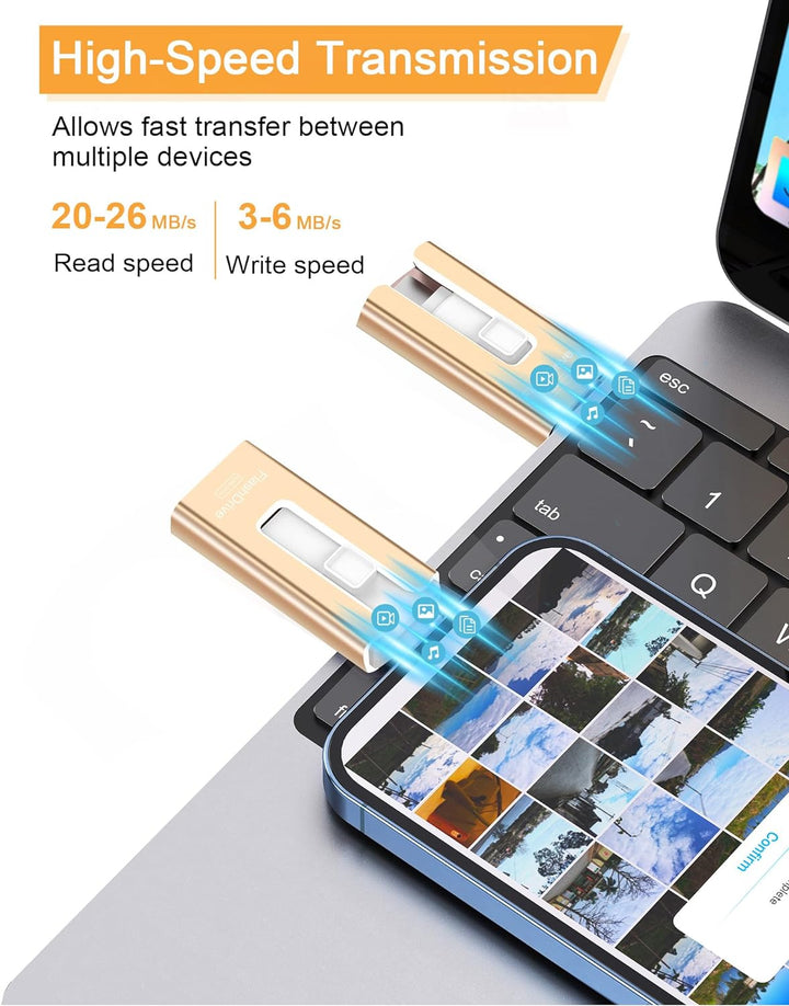 Unidad Flash USB de 512GB, Photo Stick Memoria de Almacenamiento de...