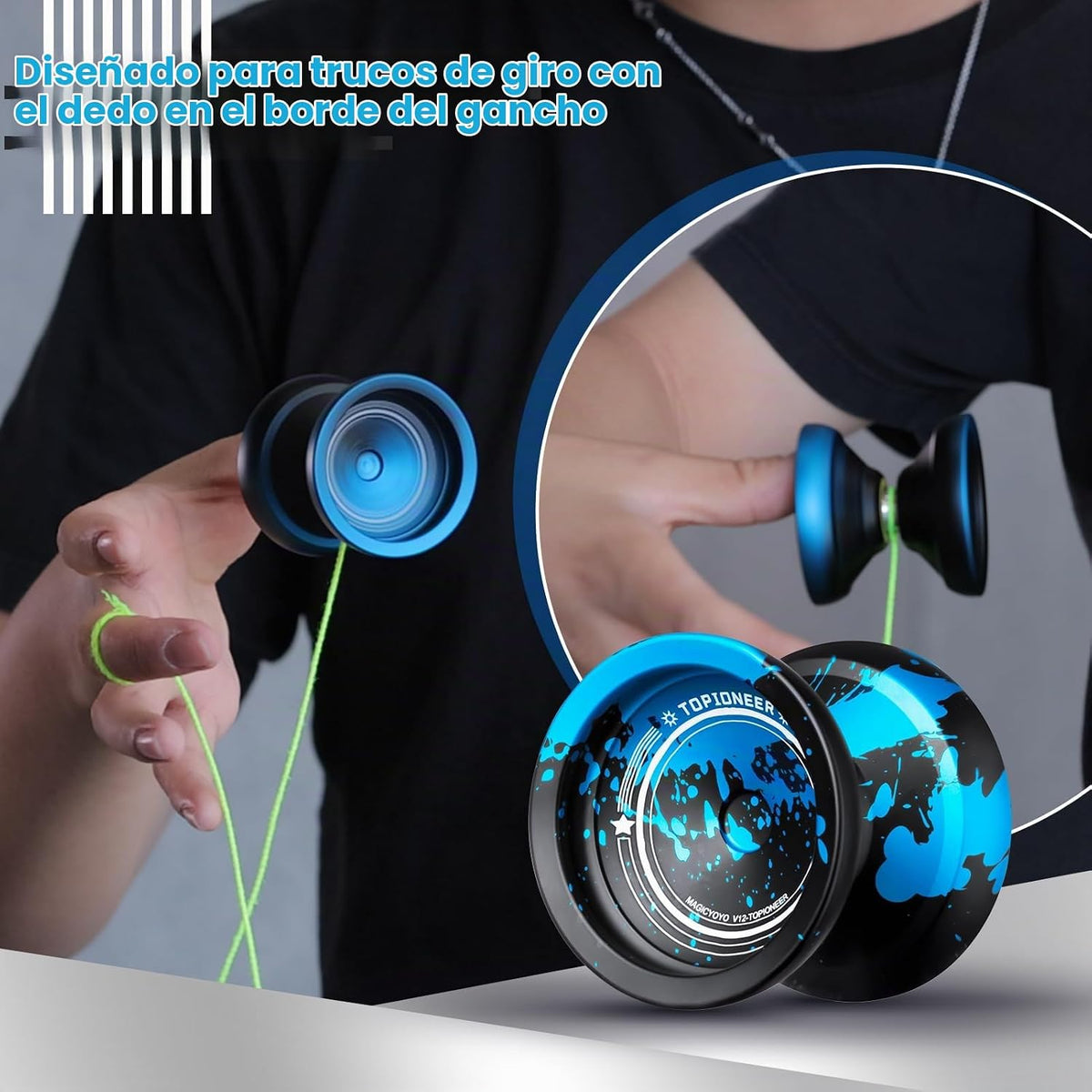 MAGICYOYO V12 Finger Spin Yoyo Professional Responsive Yo Yo para para Kids