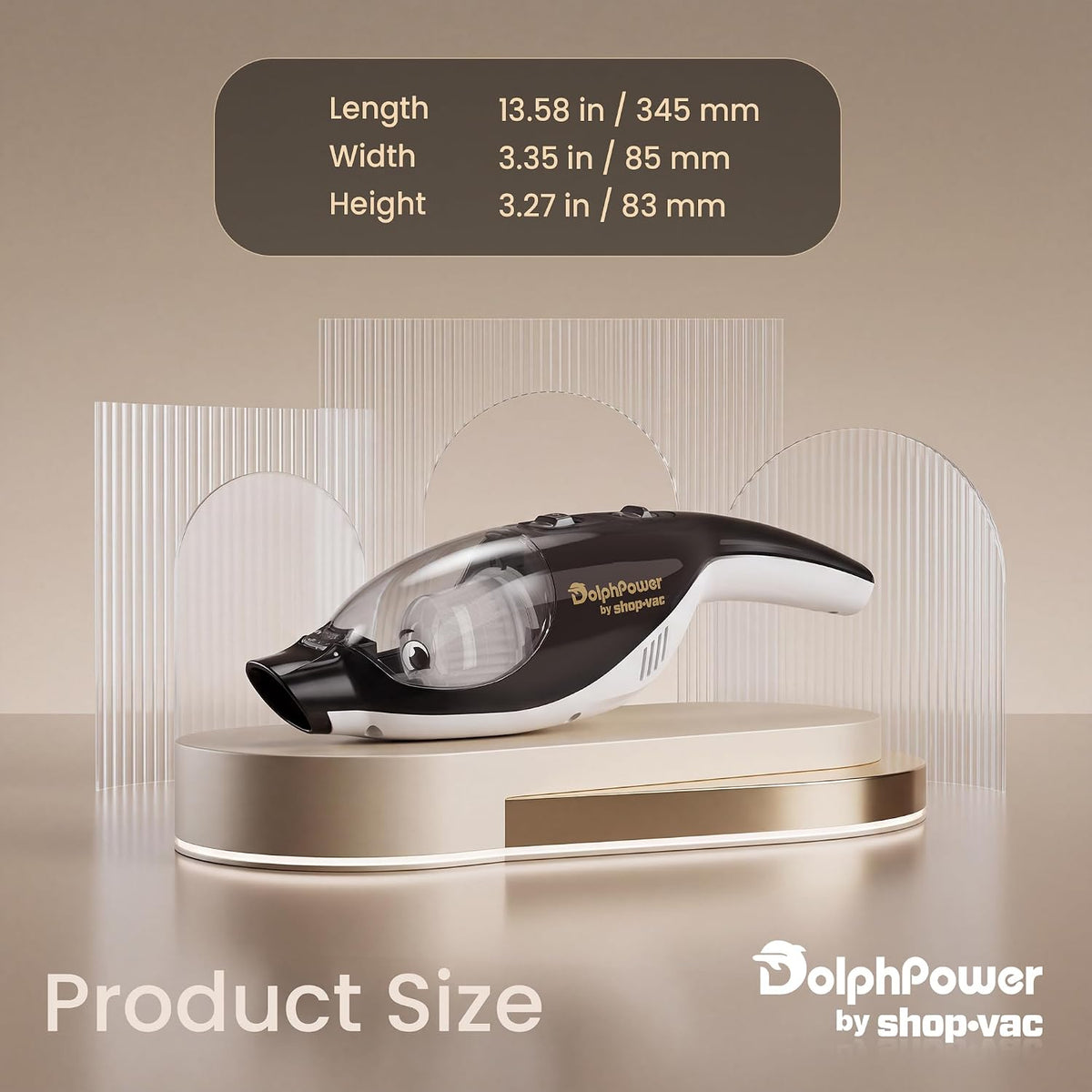 Shop-Vac DolphPower - Aspiradora de mano, mini aspiradora inalámbrica de