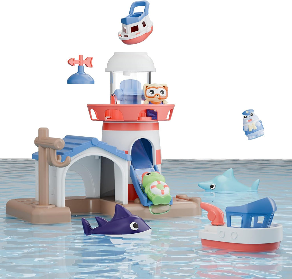 iPlay, iLearn - Juguete de baño para niños de 2 a 4 años, juego de juguetes para bañera y ducha