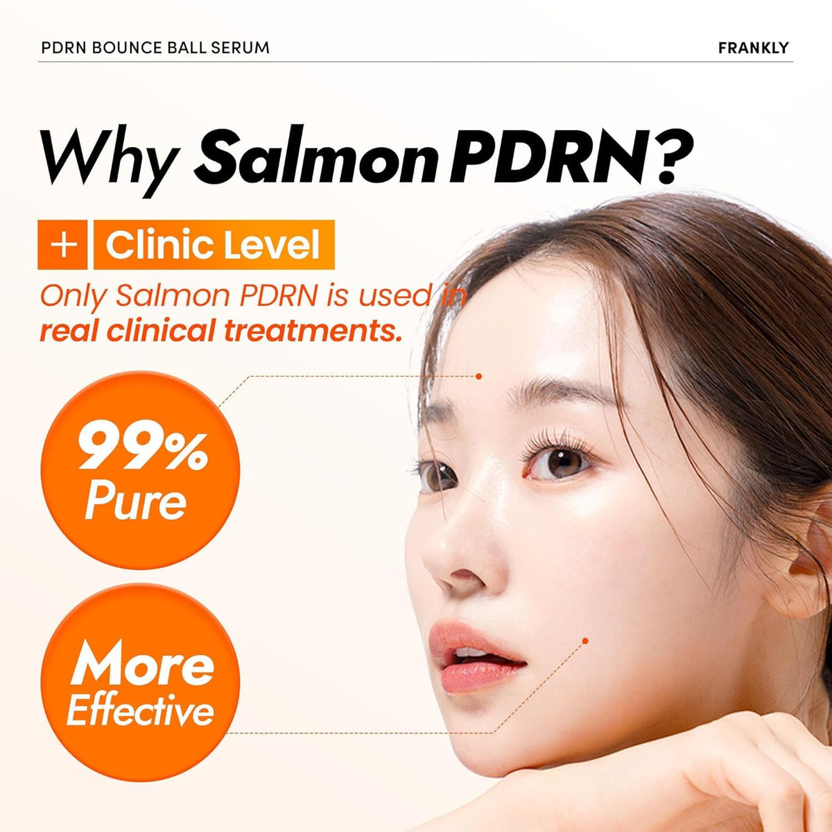 FRANKLY Salmon PDRN Bounce Ball Serum \u2013 99% Pure Salmon DNA PD...