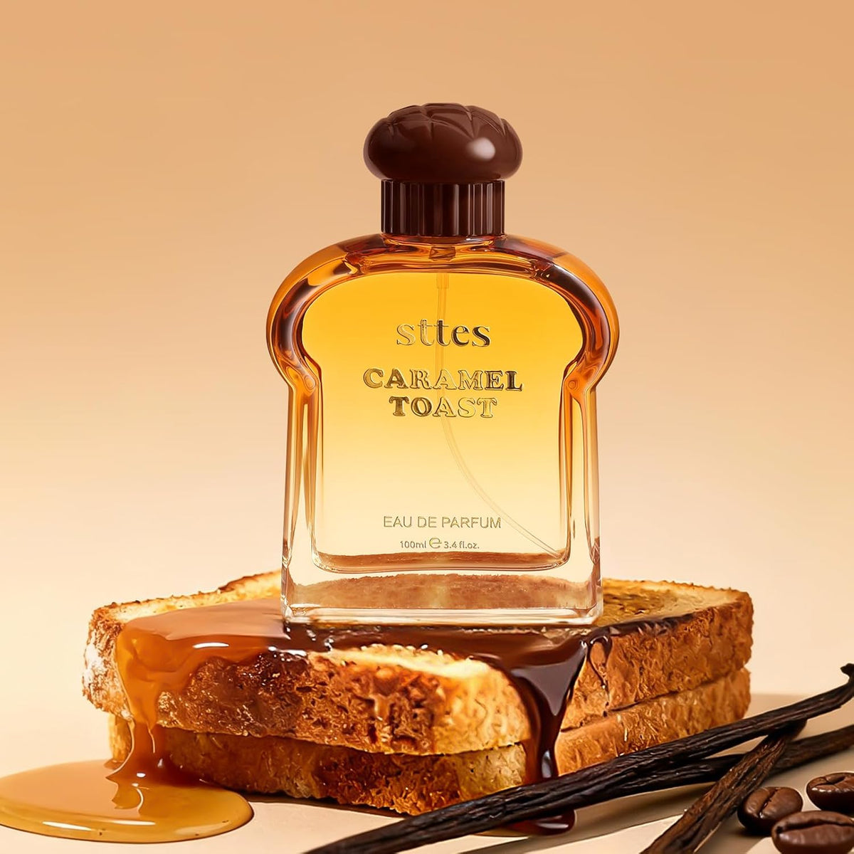 Sttes Caramel Toast Eau de Parfum, fragancia cálida de gourmand con...