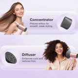 BABONIR Secador de Pelo Iónico con Difusor para Cabello Rizado, Sec...