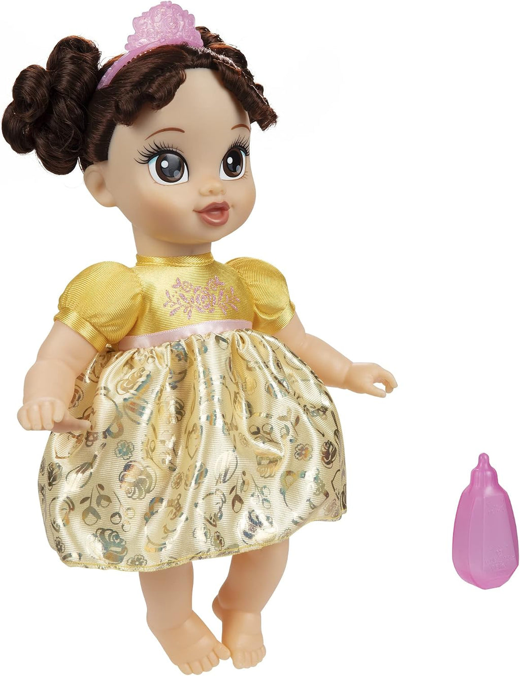 Disney Princess Muñeca Belle con biberón y tiara