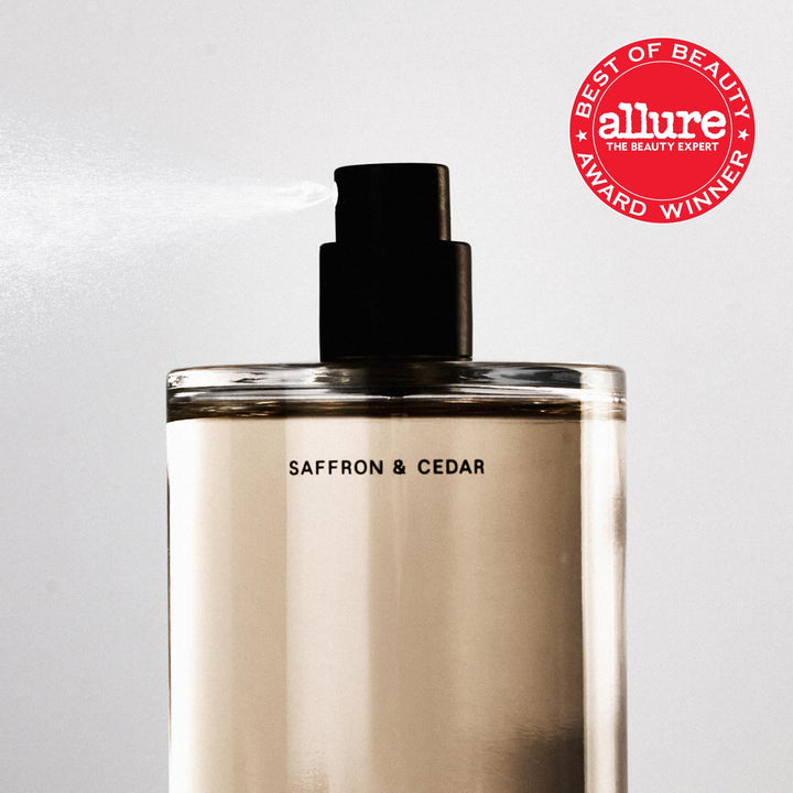 Salt &amp; Stone Body Mist, aroma de azafrán y cedro, spray para el...