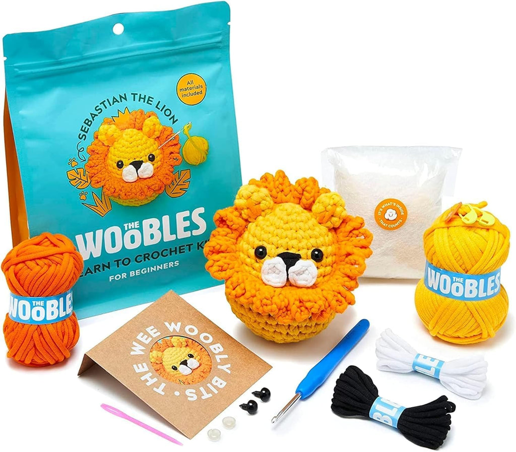 The Woobles Kit de ganchillo para principiantes (Sebastián el León)