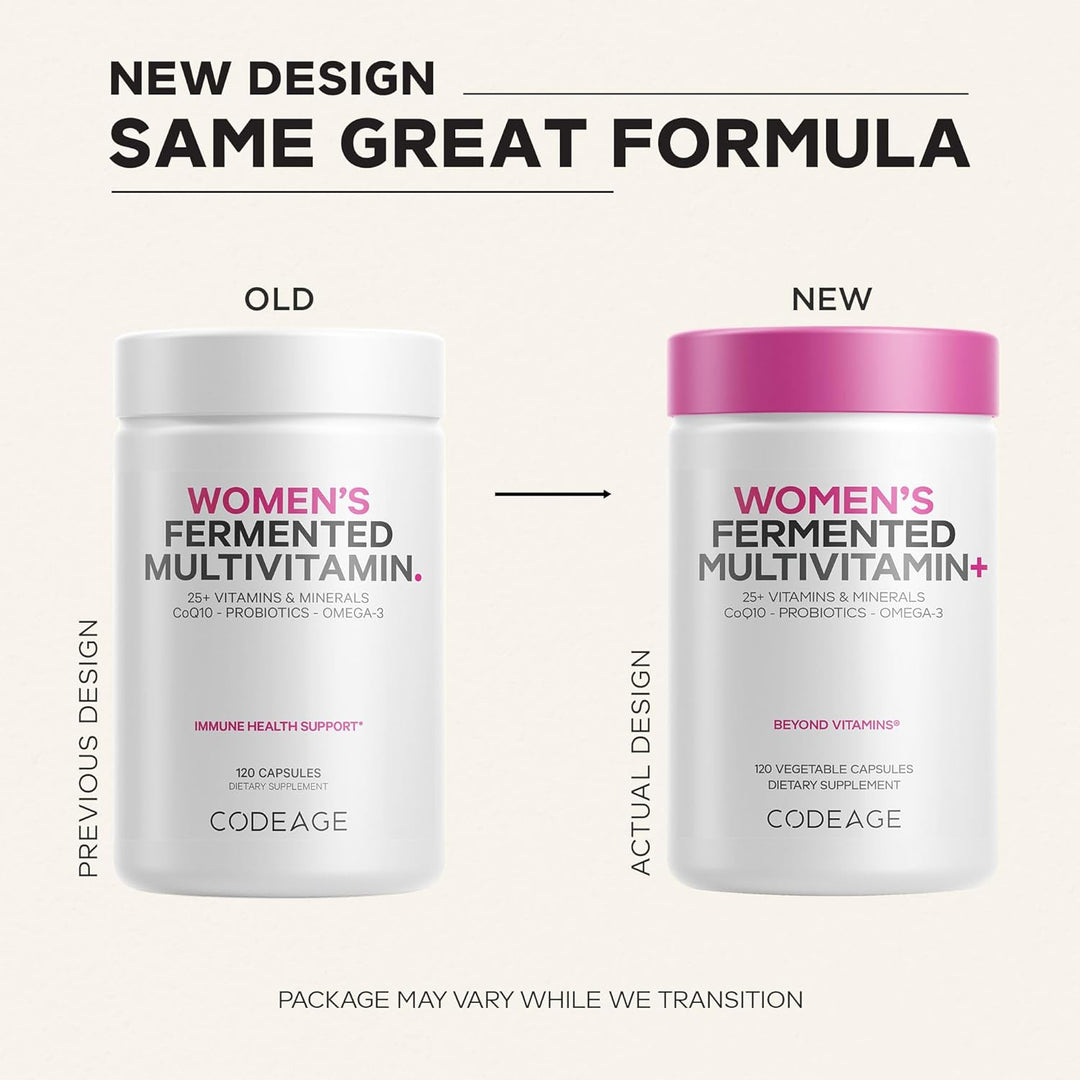 Codeage Multivitamínico diario para mujeres, más de 25 vitaminas y...
