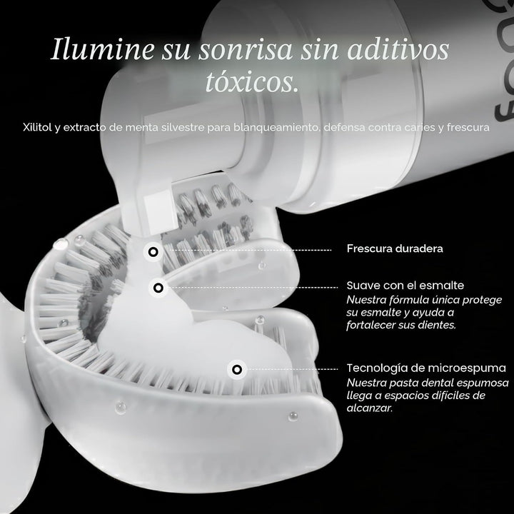 3 piezas de pasta dental de espuma Feno con xilitol y menta silvest...