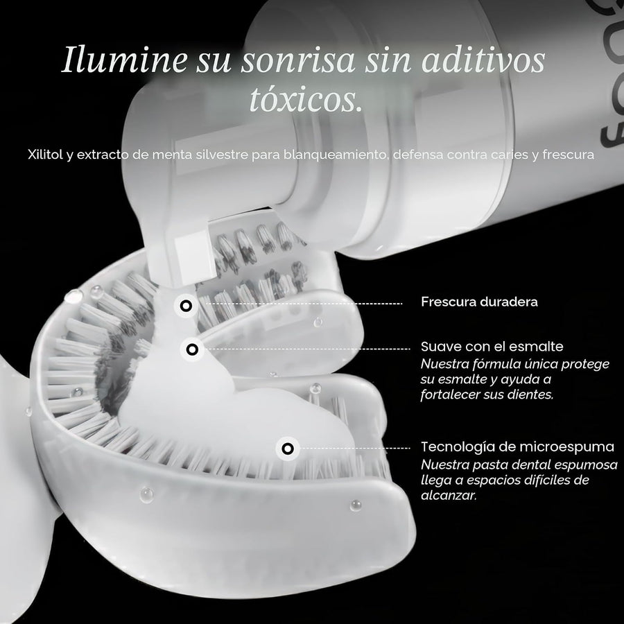 3 piezas de pasta dental de espuma Feno con xilitol y menta silvest...