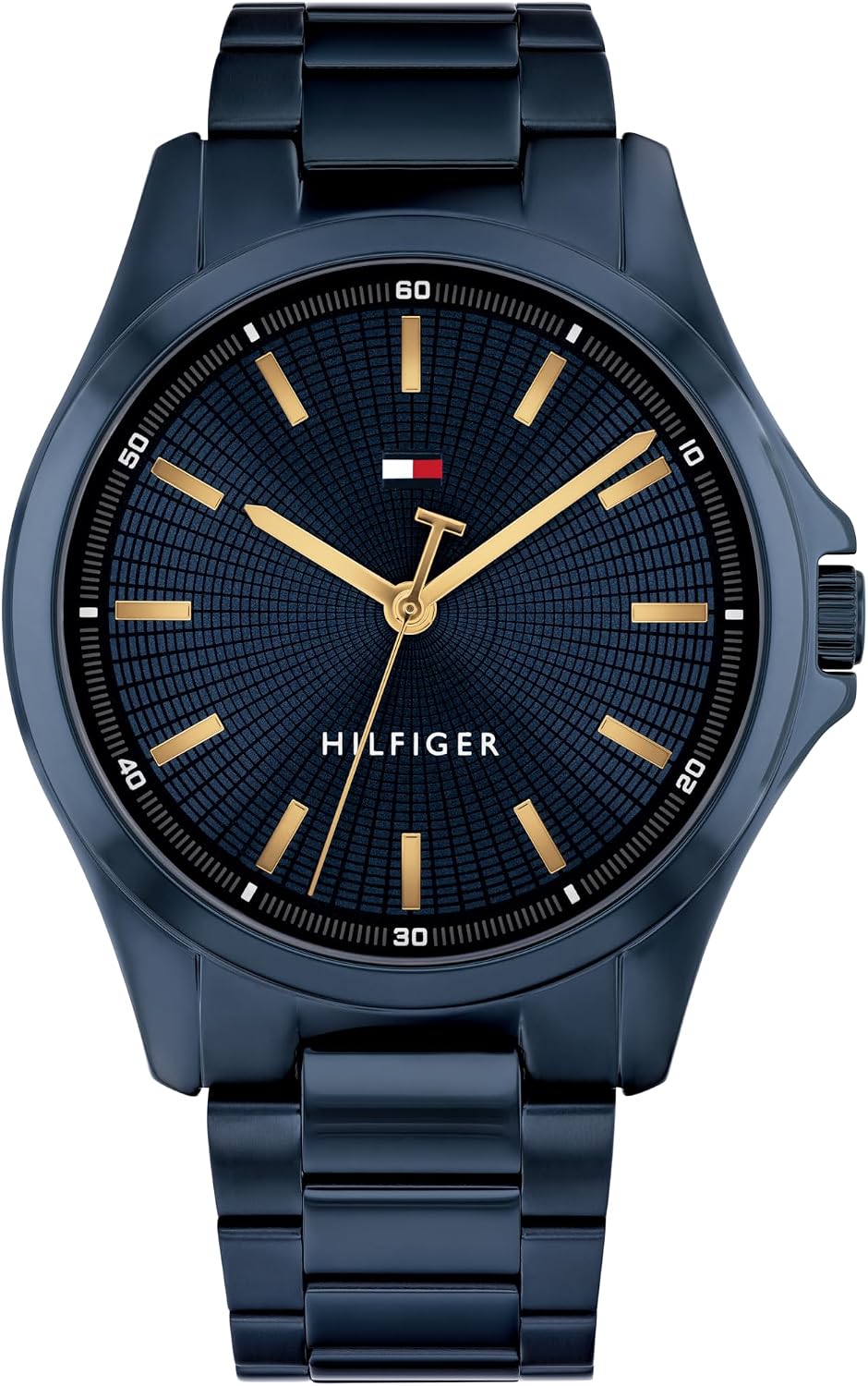 Tommy Hilfiger - Reloj de cuarzo para hombre de 3H, pulsera de acero inoxidable, resistente al agua 3 ATM, pieza moderna y elegante, regalo para él, 42mm