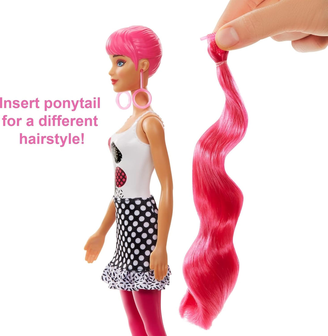 Barbie Muñeca y accesorios de revelación de color, serie de bloques...