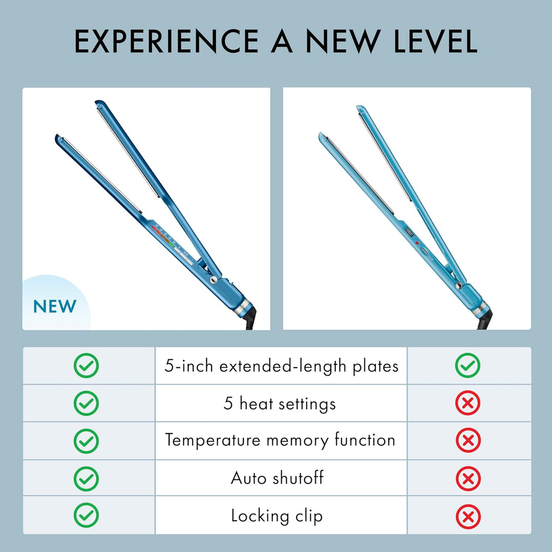 BabylissPRO Nano Titanium Digital Ultra-Thin Hair Straightener, Pro...