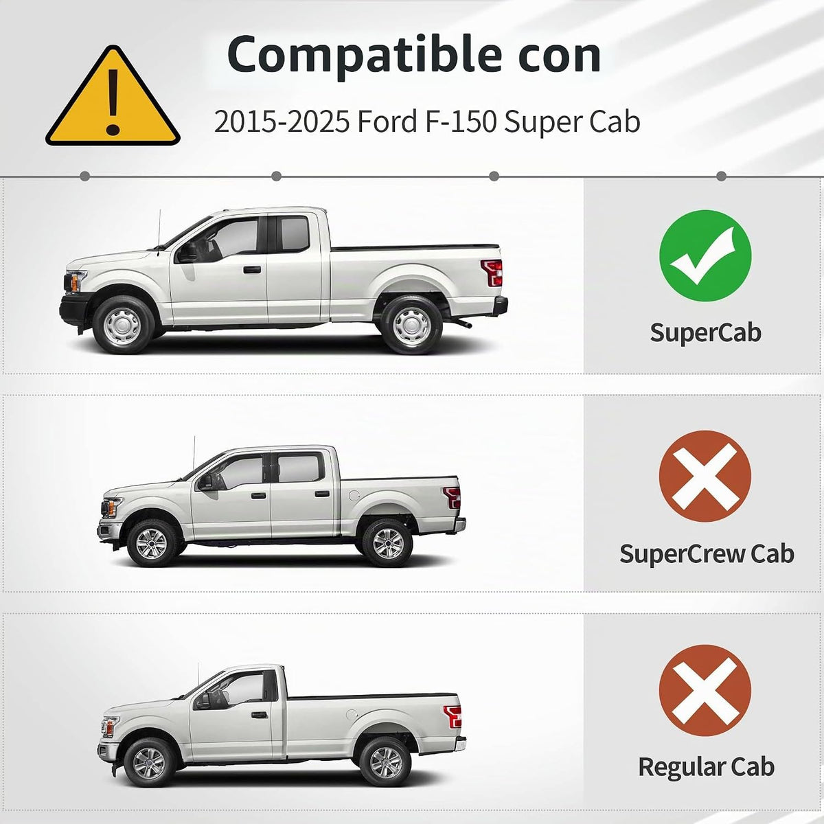 OEDRO Alfombrillas para Ford F-150 Super Cab/Extended Cab 2015-2026