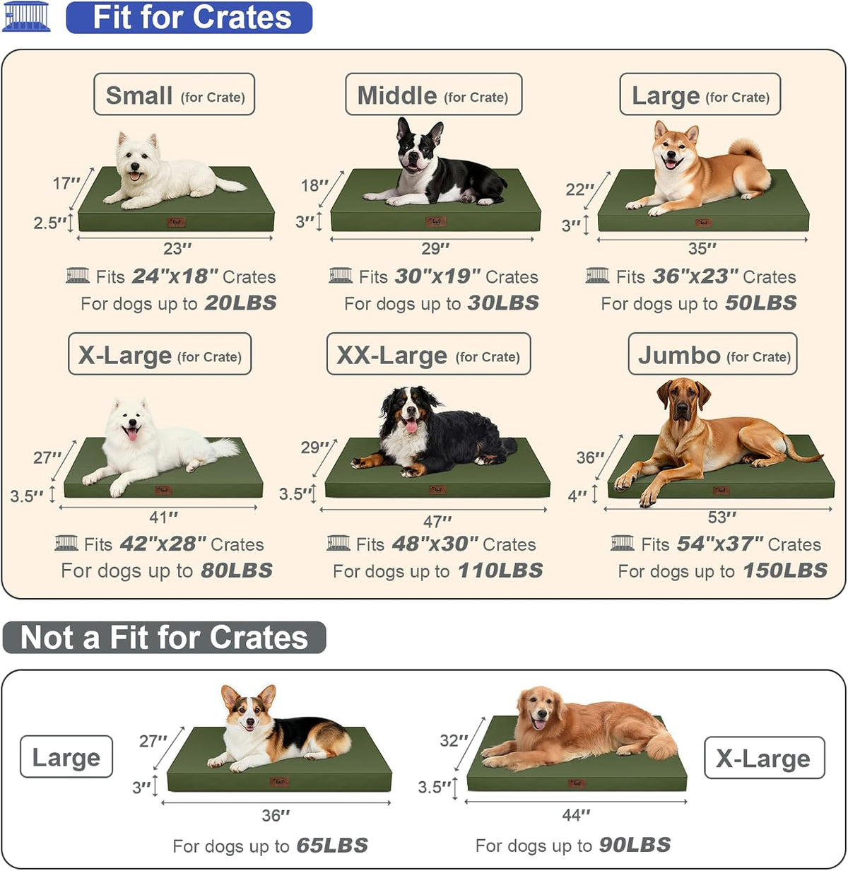 Cama ortopédica impermeable para perros al aire libre XL para