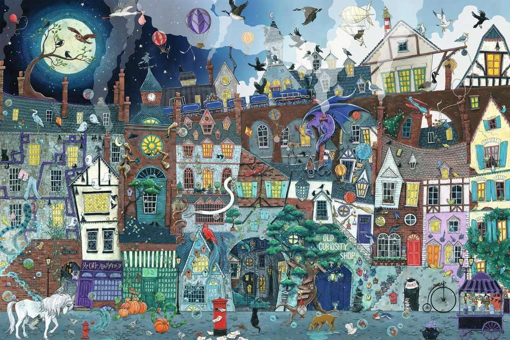 Ravensburger - Fantasy Street - Rompecabezas de 5000 piezas - Imágenes impresionantes - Hermoso e intrincado - Feria callejera victoriana antigua - Calidad premium - Puzzles para adultos